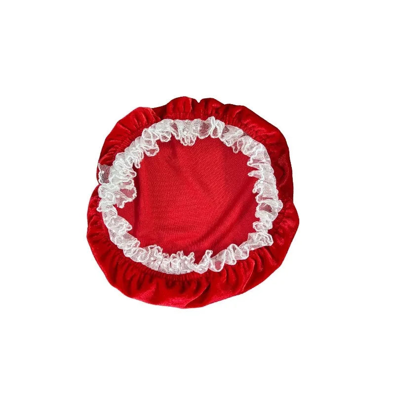 Vestido de actuación navideña para adultos con falda de terciopelo, disfraz de fiesta festivo con ribete de piel, elegante traje de Papá Noel para espectáculos escénicos