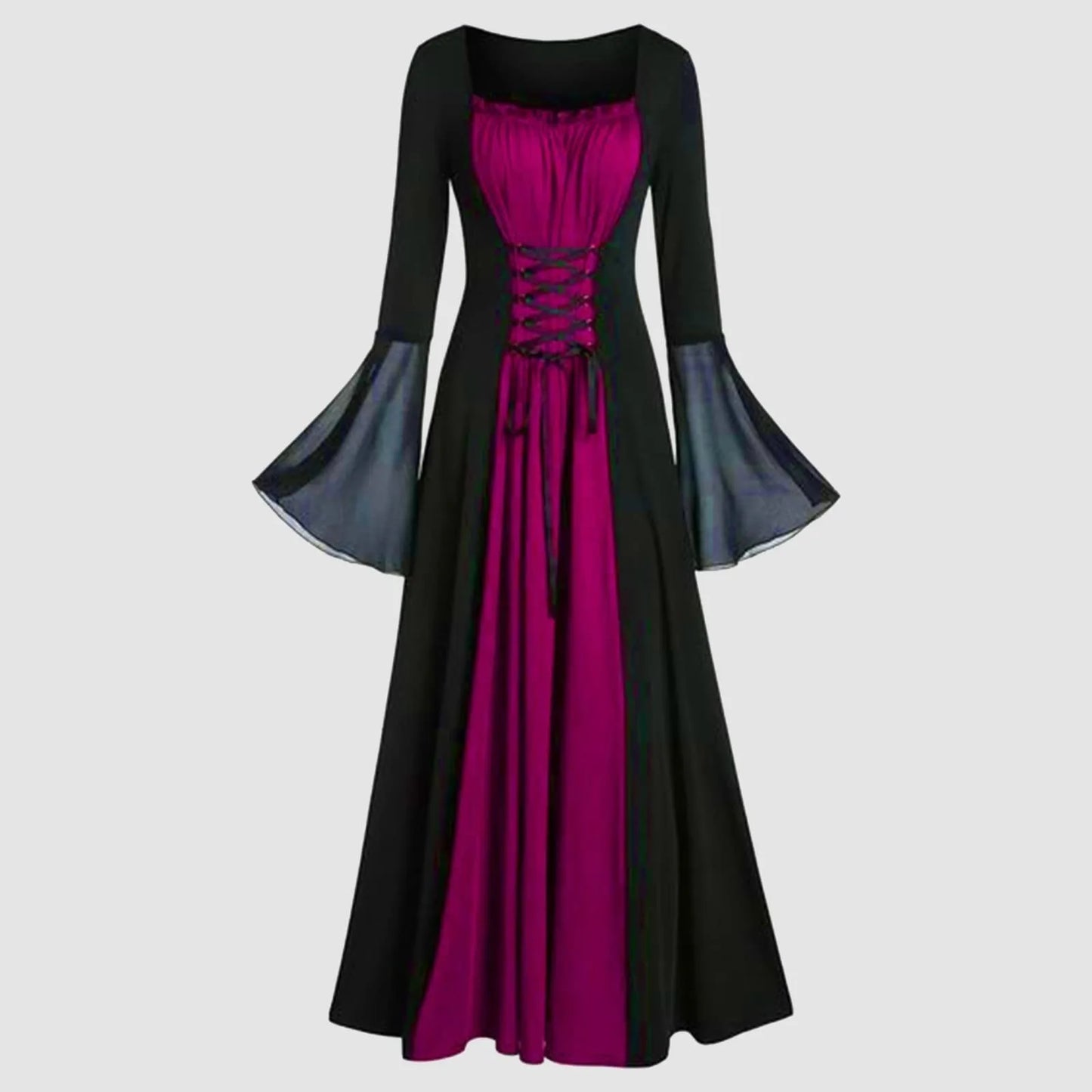 Vestido Medieval Gótico para Mujer – Elegancia y Misterio en Halloween