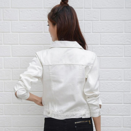 Chaqueta Jeans Jacket Women Feminina