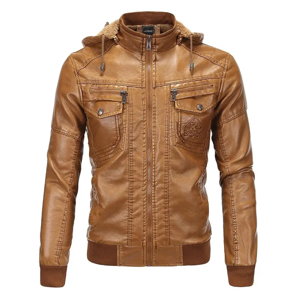 Chaqueta de Cuero PU para Hombre – Elegancia y Estilo Deportivo