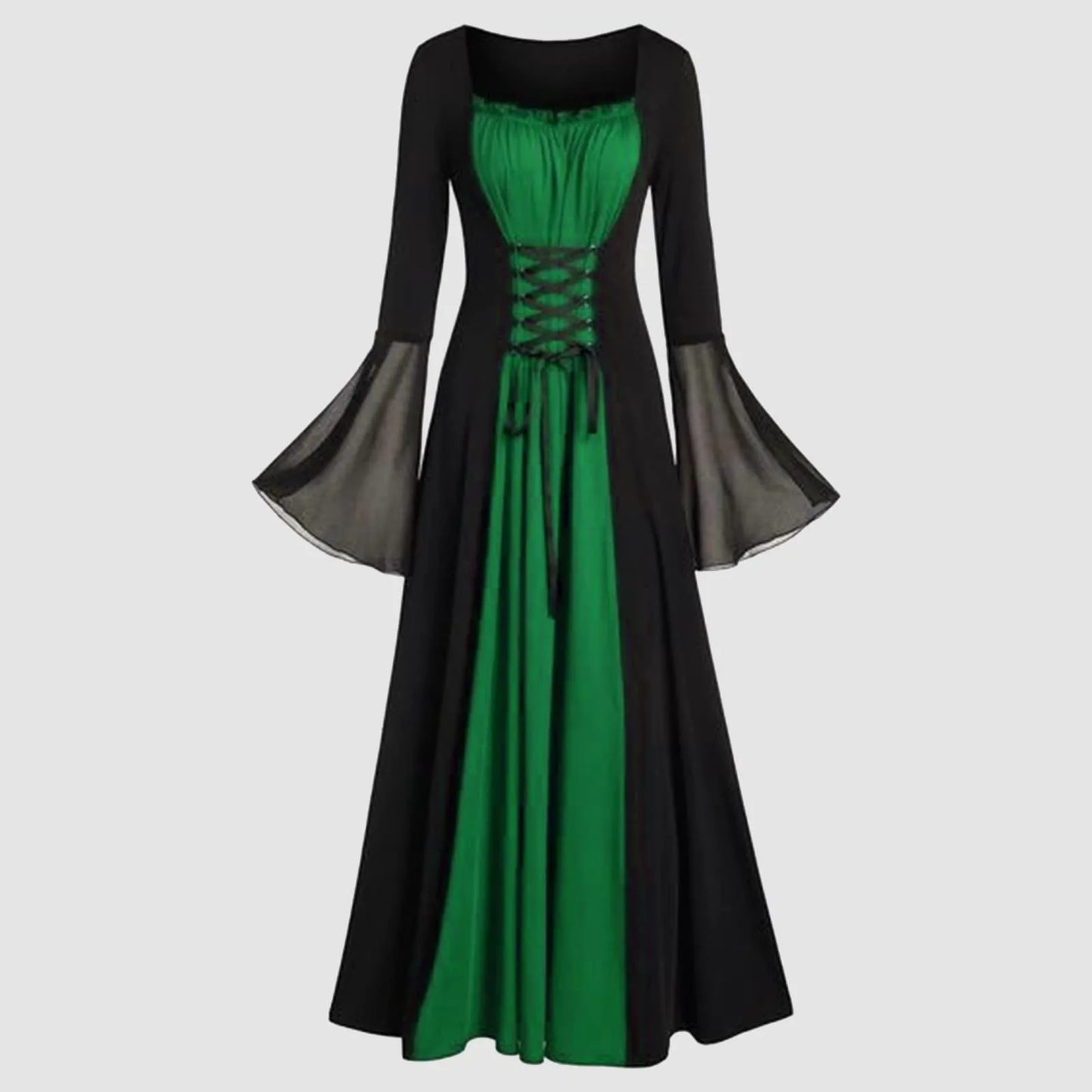 Vestido Medieval Gótico para Mujer – Elegancia y Misterio en Halloween