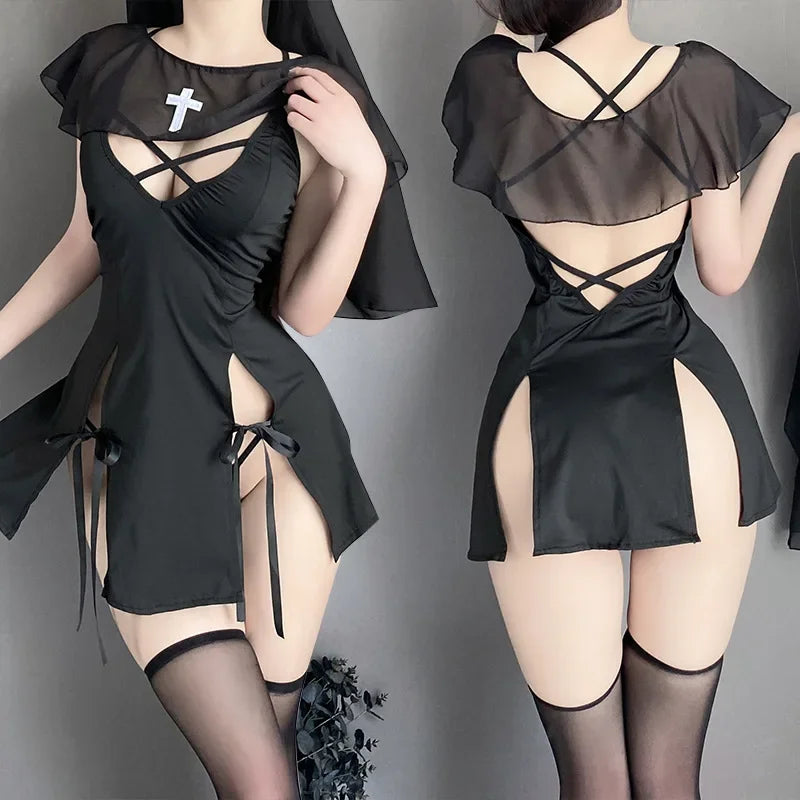 Disfraz de Monja Sexy – Cosplay Seductor y Misterioso