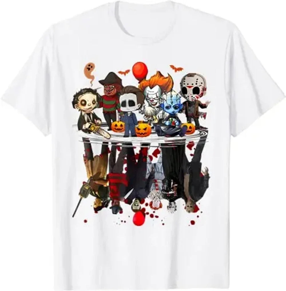 Horror Movies Character Halloween T-Shirt – Estilo Gótico