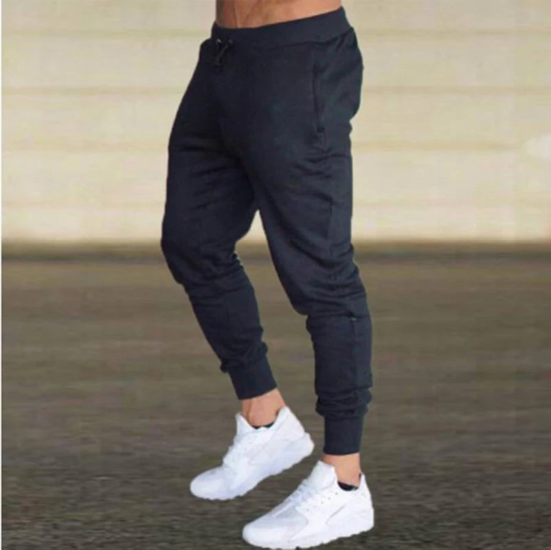 Pantalones Casuales para Hombre, Transpirables, para Primavera/Otoño, con Cintura Elástica y Cordón Ajustable, Estilo Jogger Clásico