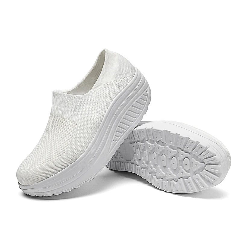 Zapatos de Mujer 2025 – Sneakers Modernas con Plataforma