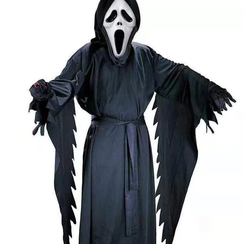 Disfraz Ghostface “Scary Movie” – Asesino Enmascarado de Halloween