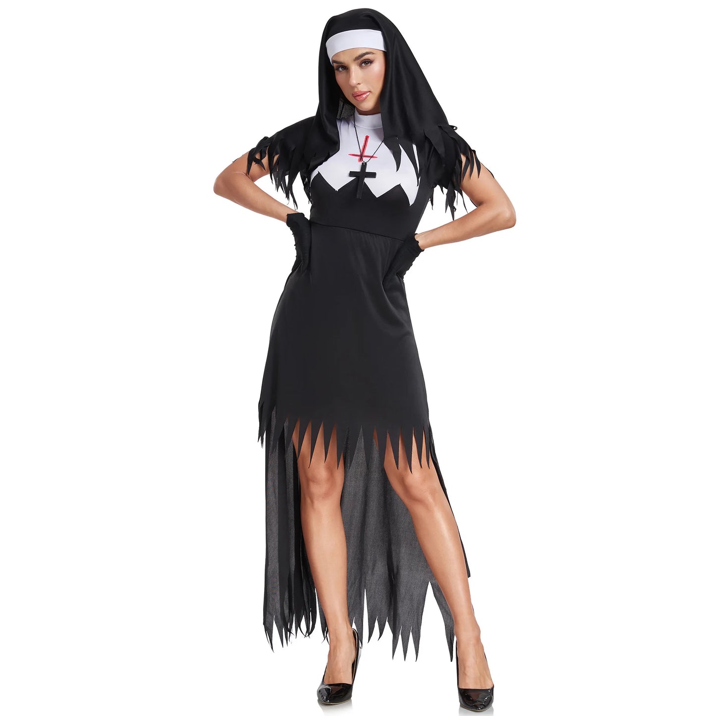 Adult Women Halloween Costume – Disfraz Gótico de Bruja o Vampira