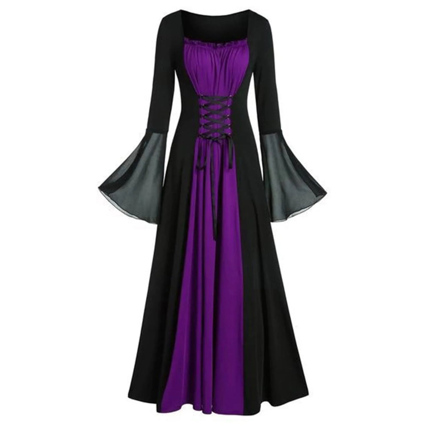 Vestido Medieval Gótico para Mujer – Elegancia y Misterio en Halloween