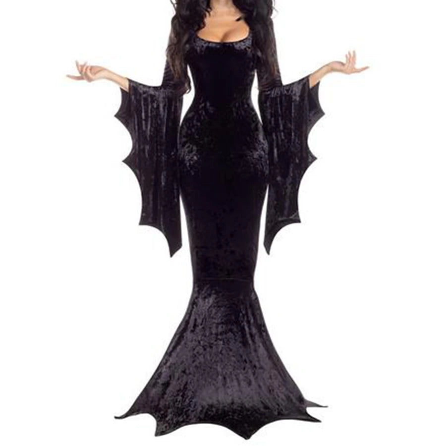Women Halloween Bat Costume – Gothic Vampire Dress