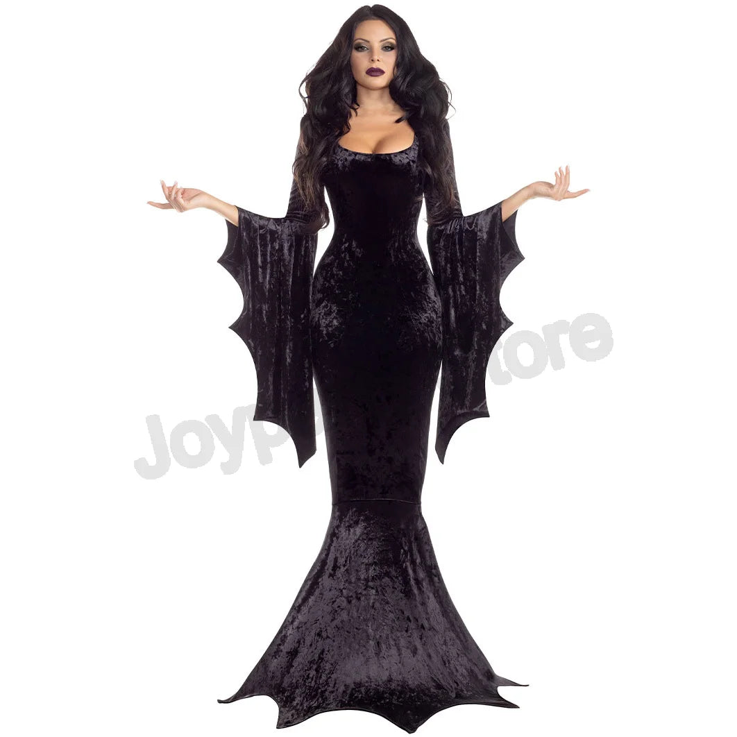 Women Halloween Bat Costume – Gothic Vampire Dress