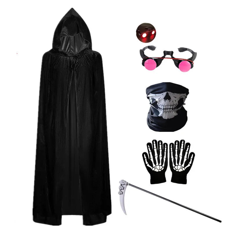Scary Halloween Horror Kids Hooded Costume