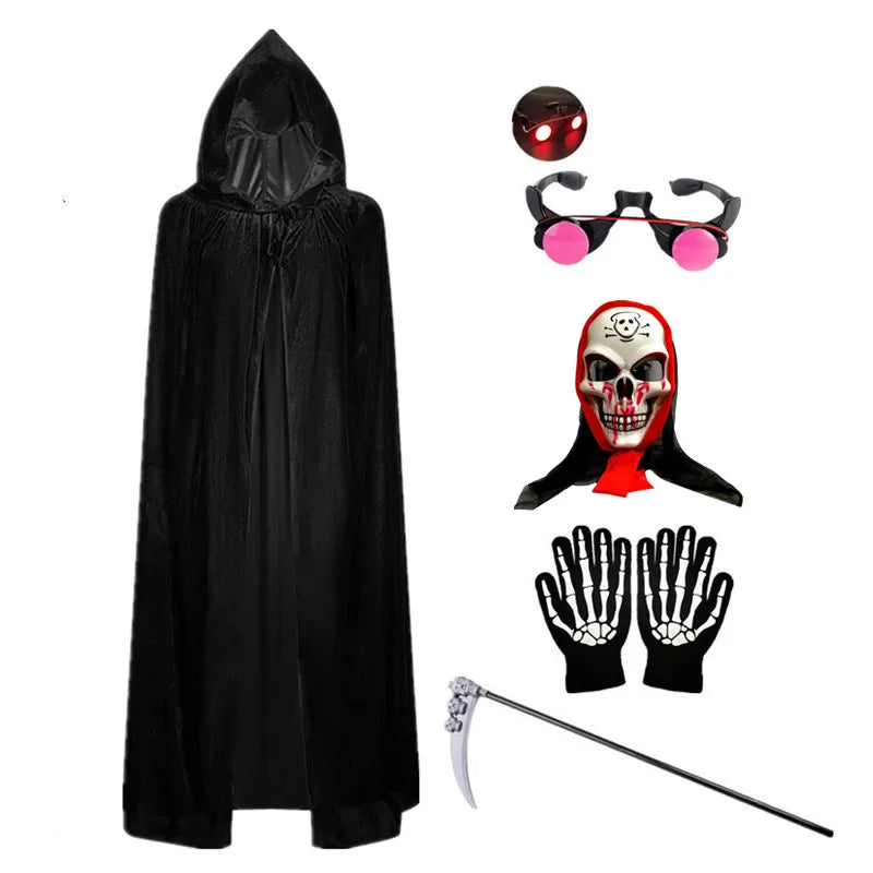 Scary Halloween Horror Kids Hooded Costume