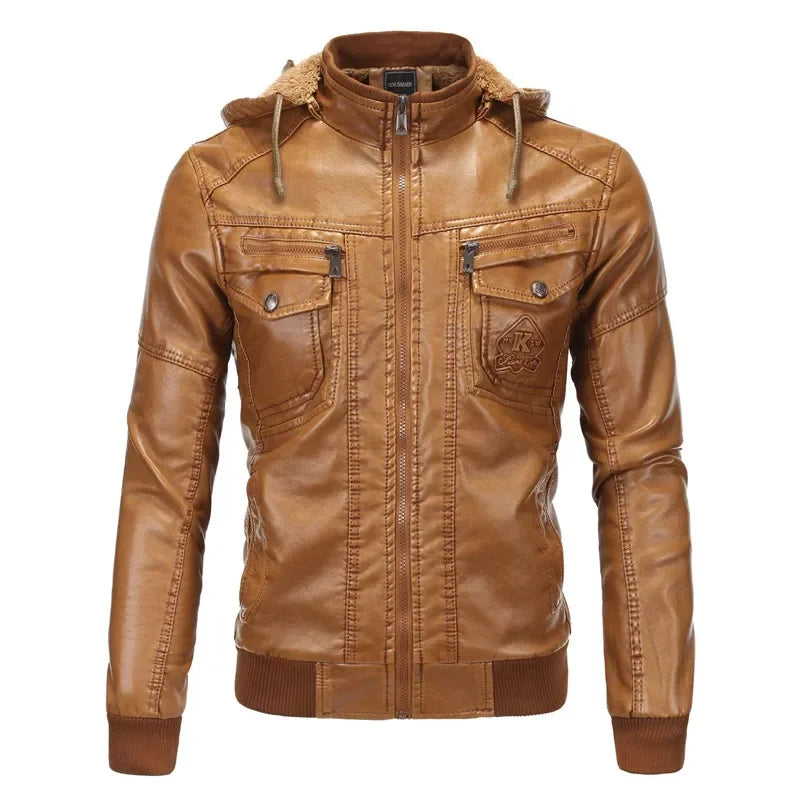Chaqueta de Cuero PU para Hombre – Elegancia y Estilo Deportivo