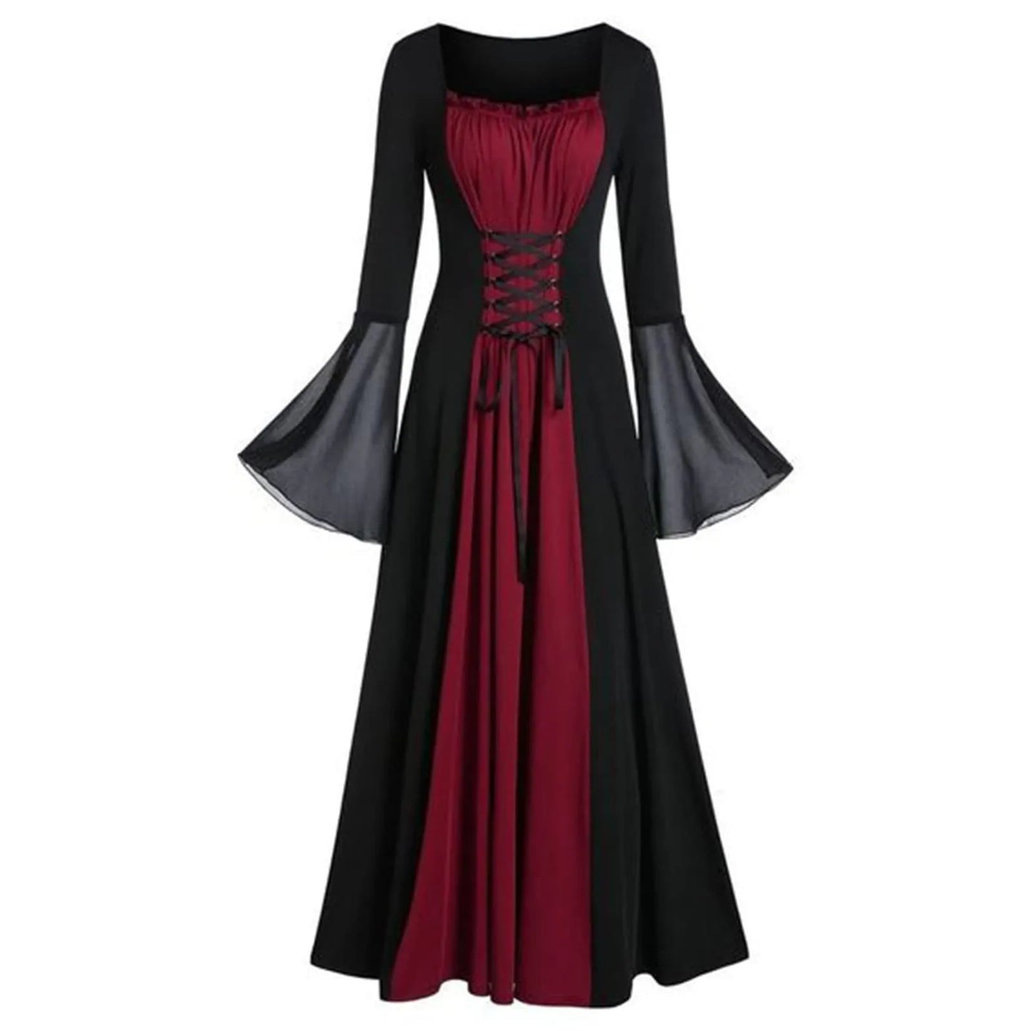 Vestido Medieval Gótico para Mujer – Elegancia y Misterio en Halloween