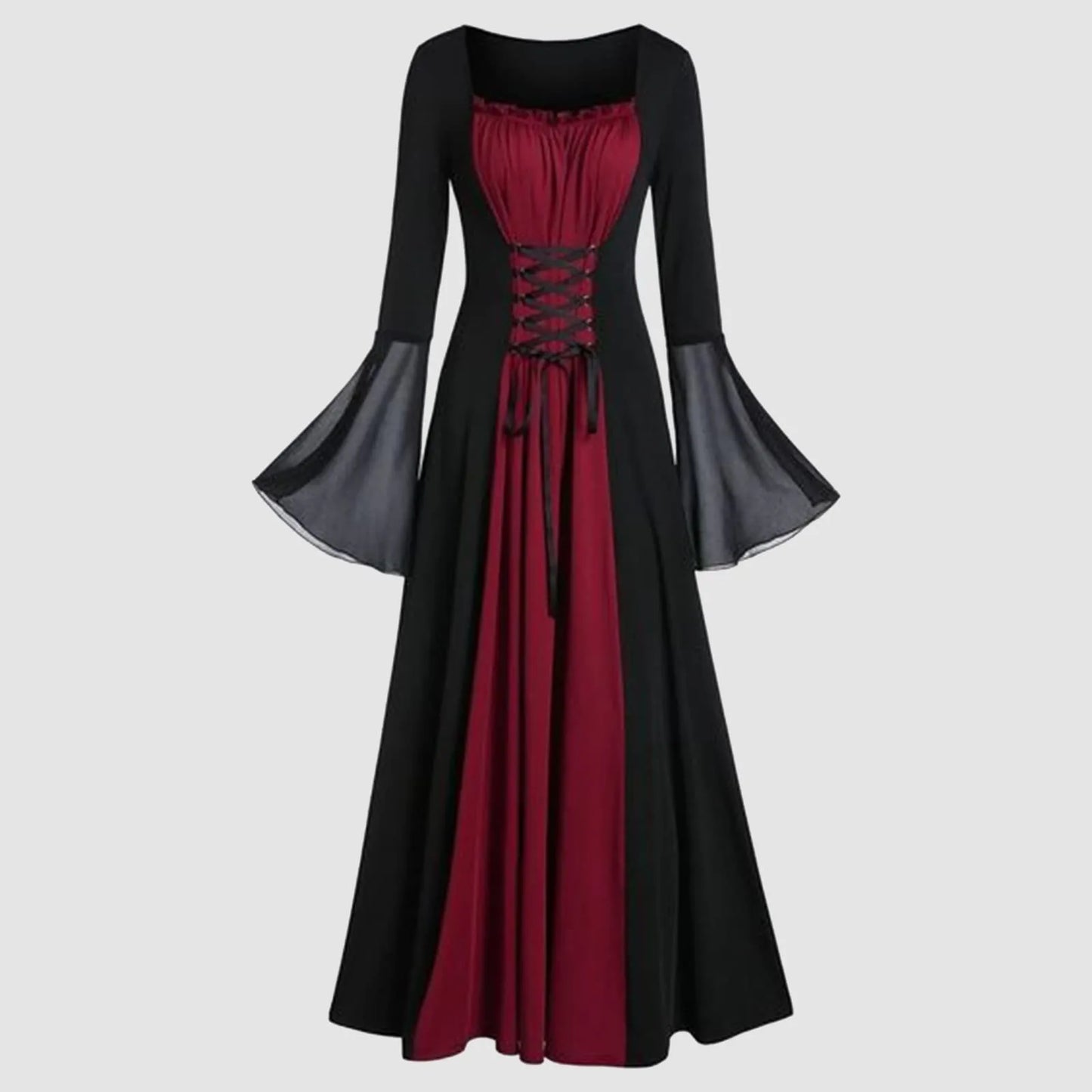 Vestido Medieval Gótico para Mujer – Elegancia y Misterio en Halloween