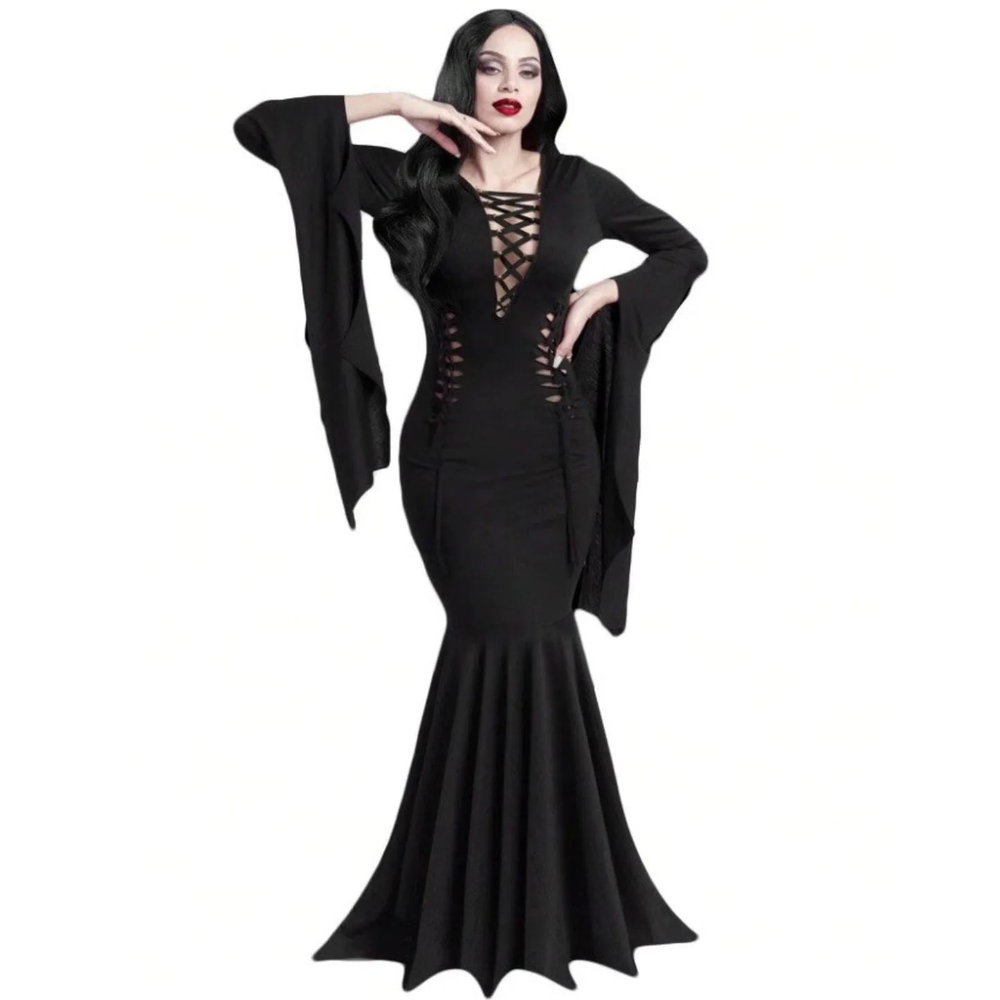 Gothic Vintage Dress – Vestido Largo de Halloween