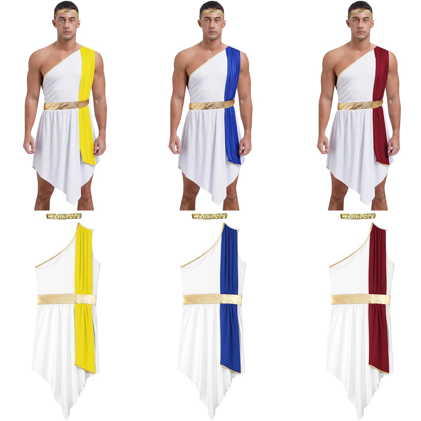 Disfraz masculino estilo romano y griego antiguo