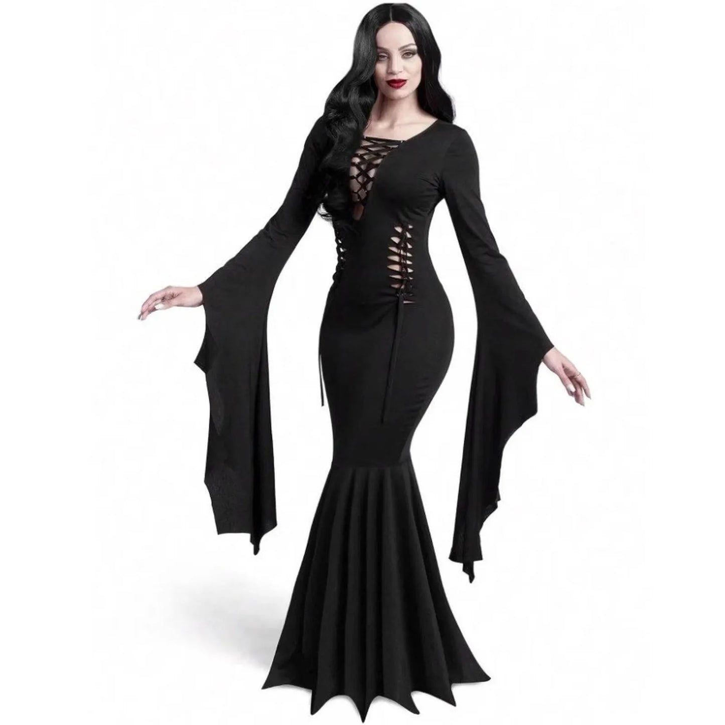 Gothic Vintage Dress – Vestido Largo de Halloween