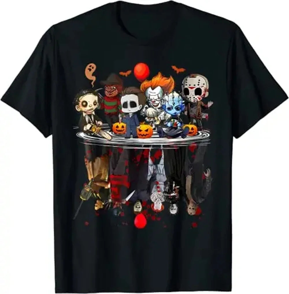 Horror Movies Character Halloween T-Shirt – Estilo Gótico