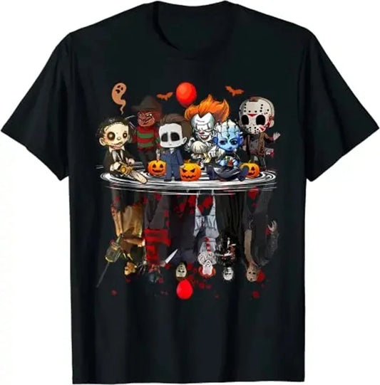 Horror Movies Character Halloween T-Shirt – Estilo Gótico