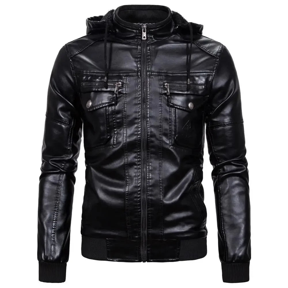 Chaqueta de Cuero PU para Hombre – Elegancia y Estilo Deportivo
