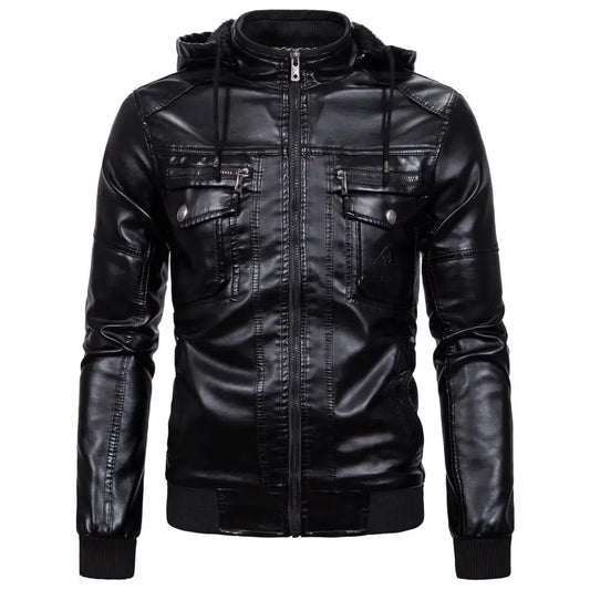 Chaqueta de Cuero PU para Hombre – Elegancia y Estilo Deportivo