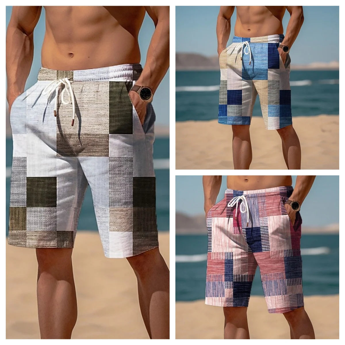 Pantalones cortos informales para hombre