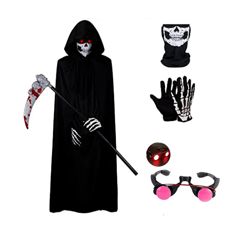 Scary Halloween Horror Kids Hooded Costume