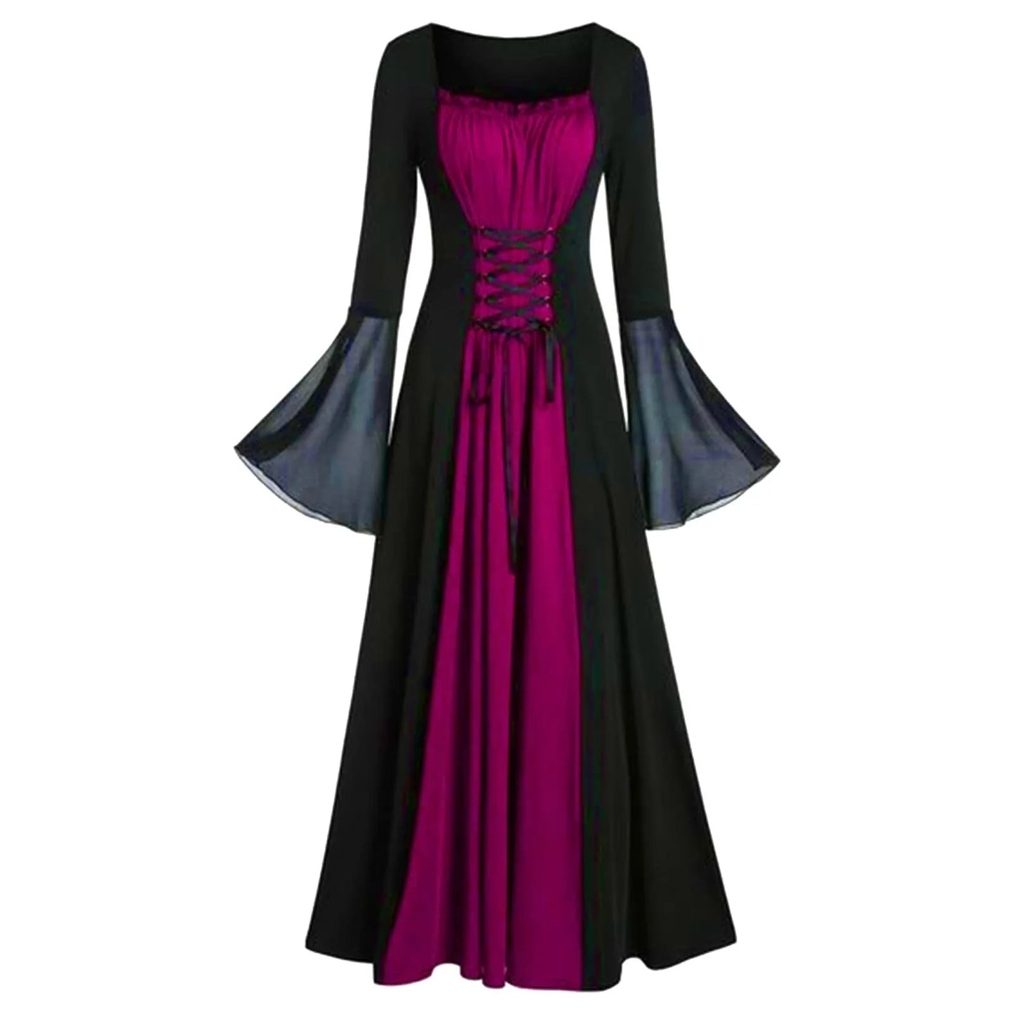 Vestido Medieval Gótico para Mujer – Elegancia y Misterio en Halloween