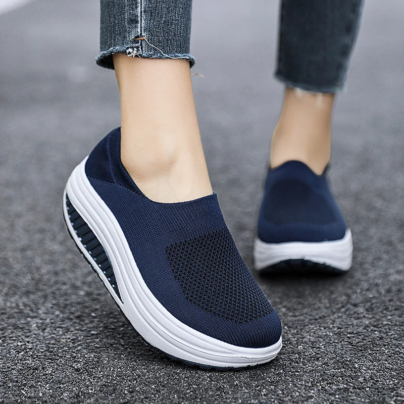 Zapatos de Mujer 2025 – Sneakers Modernas con Plataforma