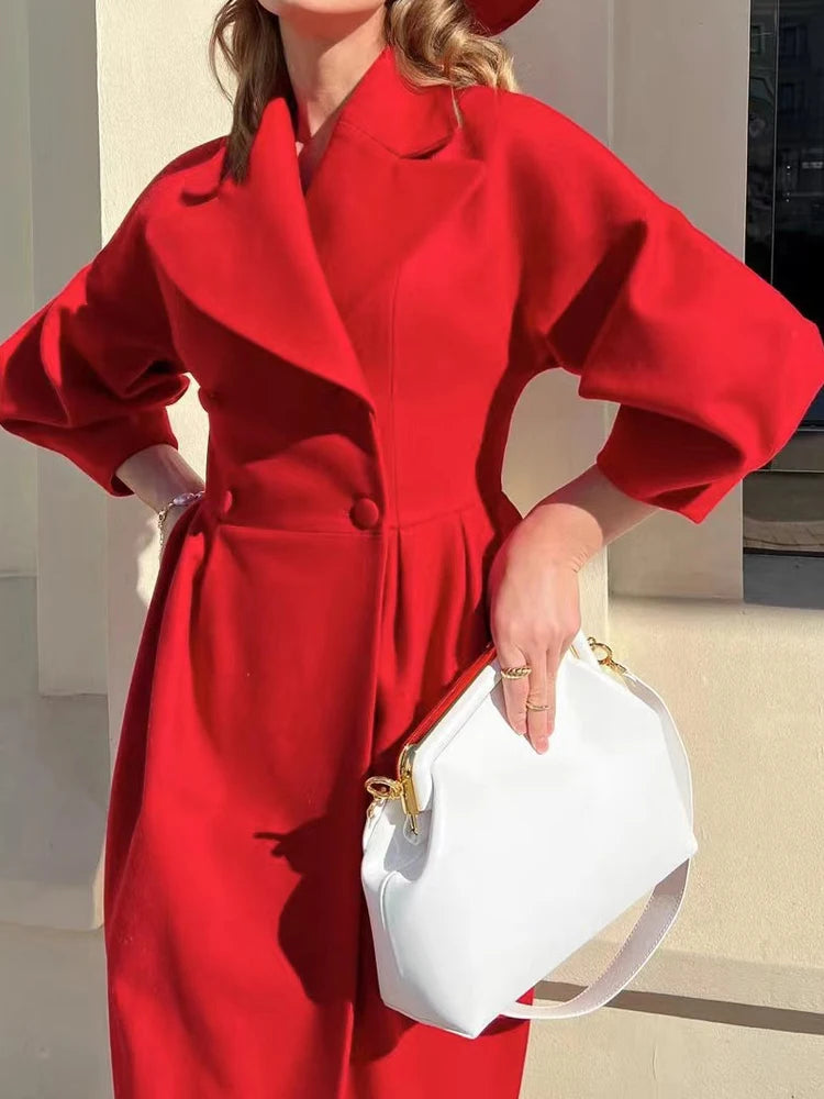 Winter Coat For Women – Abrigo Vintage Doble Cruzado